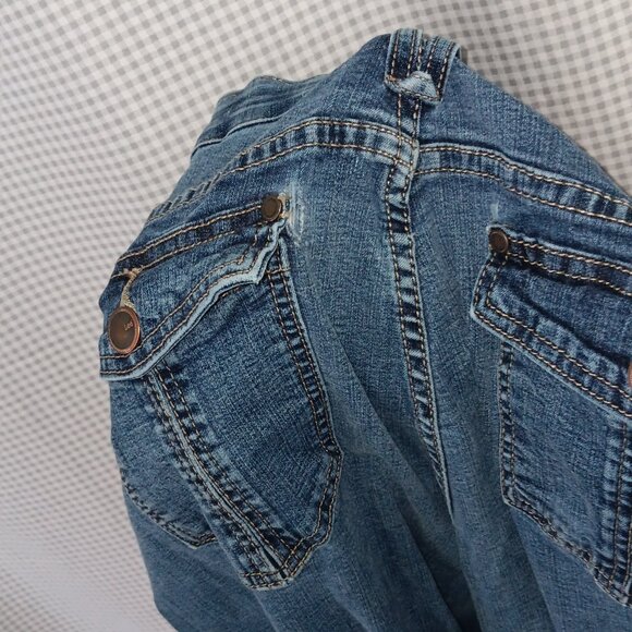 Lee Riders Factory Distressed Bootcut Jeans Plus Size 16W/18 *See Description* - Picture 7 of 11